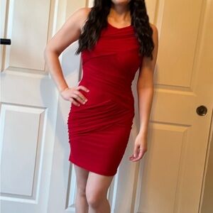 Soprano Bold Red Mini Dress
